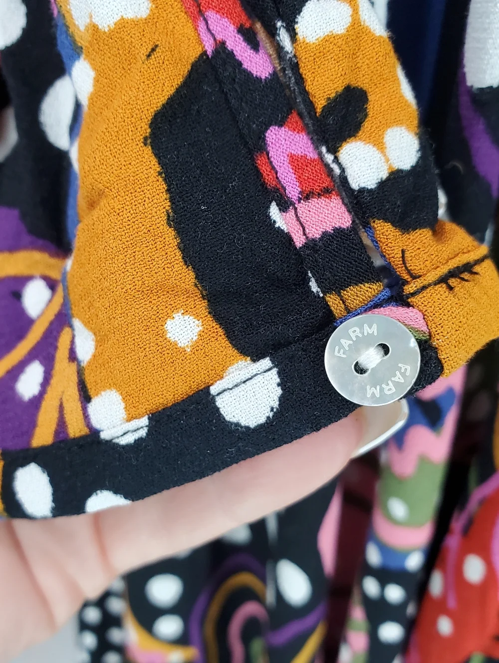 Farm Rio Under the Sea Plunge Neck Maxi Dress Beach Vacation Cruise Wedding Sz S - Picture 13 of 16